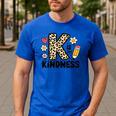 Unity Day Design Kindness Orange Teacher Kids Be Kind Men's Casual T-Shirt Royal Blue