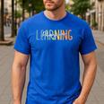 Vintage Play Is Learning Back To School Toddler Teacher Men's Casual T-Shirt Royal Blue Vintage Play Is Learning Back To School Toddler Teacher Men's Casual T-Shirt Royal Blue