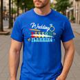 Wedding Planning Not Lesson Engaged Teacher Engagement Men's Casual T-Shirt Royal Blue