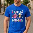 Welcome Back To School 2024 Teachers Students First Day Men's Casual T-Shirt Royal Blue