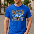 Wild About Pre-K Teacher Student First Day Of Kindergarten Men's Casual T-Shirt Royal Blue