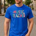 Women Music Teacher First Day Of School Elementary School Men's Casual T-Shirt Royal Blue Women Music Teacher First Day Of School Elementary School Men's Casual T-Shirt Royal Blue
