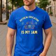 Women's Physical Education Is My Jam PE Teacher Appreciation Men's Casual T-Shirt Royal Blue Women's Physical Education Is My Jam PE Teacher Appreciation Men's Casual T-Shirt Royal Blue