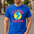 Wonder Teacher Teacher Halloween Tshirt Men's Casual T-Shirt Royal Blue Wonder Teacher Teacher Halloween Tshirt Men's Casual T-Shirt Royal Blue