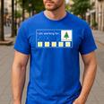 I Am Working For Christmas Break Special Education Teacher Men's Casual T-Shirt Royal Blue I Am Working For Christmas Break Special Education Teacher Men's Casual T-Shirt Royal Blue