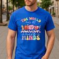 The World Needs All Kinds Of Minds Special Education Teacher Men's Casual T-Shirt Royal Blue The World Needs All Kinds Of Minds Special Education Teacher Men's Casual T-Shirt Royal Blue