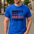 World's Best Okayest Teacher ACY025a For Men Women Men's Casual T-Shirt Royal Blue World's Best Okayest Teacher ACY025a For Men Women Men's Casual T-Shirt Royal Blue