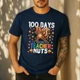 100 Days Of Driving My Teacher Nuts Dabbing Squirrel School Men's Casual T-Shirt Navy 100 Days Of Driving My Teacher Nuts Dabbing Squirrel School Men's Casual T-Shirt Navy