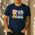 100 Days Of School Preppy 100th Day Of School Teachers Girls Men's Casual T-Shirt Navy 100 Days Of School Preppy 100th Day Of School Teachers Girls Men's Casual T-Shirt Navy