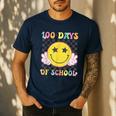 100th Day Of School Teacher Kids 100 Days Of School Men's Casual T-Shirt Navy 100th Day Of School Teacher Kids 100 Days Of School Men's Casual T-Shirt Navy