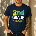 2nd Grade Team T-Shirt 2nd Grade Squad Teacher Men's Casual T-Shirt Navy