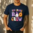 3rd Grade Boo Crew Spooky Third Grade Halloween Teacher Men's Casual T-Shirt Navy