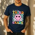 In My 3rd Grade Era Back To School Smile Face Teacher Kid Men's Casual T-Shirt Navy In My 3rd Grade Era Back To School Smile Face Teacher Kid Men's Casual T-Shirt Navy