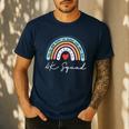 4K Squad Crew Team Teacher Kindergarten Kinder Elementary Men's Casual T-Shirt Navy