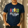 4th Grade Rocks ABCD Back To School Rock Teachers Men's Casual T-Shirt Navy 4th Grade Rocks ABCD Back To School Rock Teachers Men's Casual T-Shirt Navy