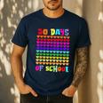 50 Days Of School Hearts Teacher Happy 50th Day Of School Men's Casual T-Shirt Navy
