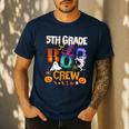 5th Grade Boo Crew Teacher Student Halloween Costume For Men Women Kids Men's Casual T-Shirt Navy 5th Grade Boo Crew Teacher Student Halloween Costume For Men Women Kids Men's Casual T-Shirt Navy