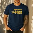 6 7 Leopard Pattern Meme Square Root 4489 Slang Math Teacher Men's Casual T-Shirt Navy