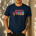 67 Ice Cream Drip Meme Math Teacher School Square Root 4489 Men's Casual T-Shirt Navy