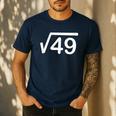 67 Six Seven Meme Square Root Couple Matching Teacher Men's Casual T-Shirt Navy 67 Six Seven Meme Square Root Couple Matching Teacher Men's Casual T-Shirt Navy
