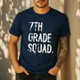 7th Grade Squad Back To School Student Teacher Men's Casual T-Shirt Navy 7th Grade Squad Back To School Student Teacher Men's Casual T-Shirt Navy