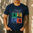Abbott Elementary Colorful Pop Art Teachers TV Show Men's Casual T-Shirt Navy Abbott Elementary Colorful Pop Art Teachers TV Show Men's Casual T-Shirt Navy