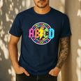 ABCD Kindergarten Rocks Back To School Teachers Students Men's Casual T-Shirt Navy ABCD Kindergarten Rocks Back To School Teachers Students Men's Casual T-Shirt Navy