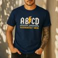 ABCD Kindergarten Rocks Pencil Lightning Students Teachers Men's Casual T-Shirt Navy ABCD Kindergarten Rocks Pencil Lightning Students Teachers Men's Casual T-Shirt Navy
