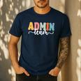 Admin Team Back To School Teachers Students Admin Squad Men's Casual T-Shirt Navy
