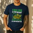 AG Teacher English Is Important But Agriculture Teacher Men's Casual T-Shirt Navy AG Teacher English Is Important But Agriculture Teacher Men's Casual T-Shirt Navy