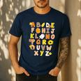 Alphabet Turkey Thanksgiving Costume Preschool Teacher Men Women Men's Casual T-Shirt Navy Alphabet Turkey Thanksgiving Costume Preschool Teacher Men Women Men's Casual T-Shirt Navy