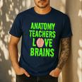 Anatomy Teachers Love Brains Halloween Teacher Costume Shirt Men's Casual T-Shirt Navy Anatomy Teachers Love Brains Halloween Teacher Costume Shirt Men's Casual T-Shirt Navy