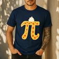 Apple Pi Pie Pun Math Teacher Pi Day 2020 Men's Casual T-Shirt Navy