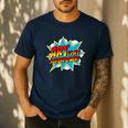 Art Is My Superpower Comic Artist Art Teacher Superhero Men's Casual T-Shirt Navy Art Is My Superpower Comic Artist Art Teacher Superhero Men's Casual T-Shirt Navy