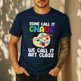 Art Teacher For Men Women Art Teacher Appreciation Men's Casual T-Shirt Navy