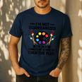 Art Teacher School Teacher Art Teachers School Men's Casual T-Shirt Navy