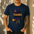 This Is My Awesome Teacher Costume Halloween Witch Men's Casual T-Shirt Navy
