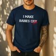 I Make Babies Cry Float Funny Swimming Coach Teacher Gift Men's Casual T-Shirt Navy I Make Babies Cry Float Funny Swimming Coach Teacher Gift Men's Casual T-Shirt Navy