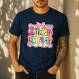 Back To School Kindergarten Preppy Teacher Girl Men's Casual T-Shirt Navy Back To School Kindergarten Preppy Teacher Girl Men's Casual T-Shirt Navy