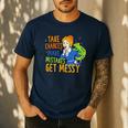 Beauty Teacher Take Chances Make Mistakes Get Messy Men's Casual T-Shirt Navy Beauty Teacher Take Chances Make Mistakes Get Messy Men's Casual T-Shirt Navy