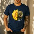 I Became A Teacher Because Your Life Is Worth My Time Tshirt Men Women Men's Casual T-Shirt Navy