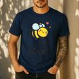 Bee Kind Bumble Bee Anti Bullying Teacher Kindness Matters Men's Casual T-Shirt Navy Bee Kind Bumble Bee Anti Bullying Teacher Kindness Matters Men's Casual T-Shirt Navy