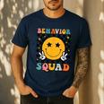 Behavior Squad Specialist Analyst Behavior Teacher Retro Men's Casual T-Shirt Navy Behavior Squad Specialist Analyst Behavior Teacher Retro Men's Casual T-Shirt Navy