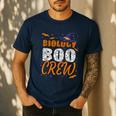 Biology Boo Crew Halloween Biology Teacher Matching For Men Women Kids Men's Casual T-Shirt Navy