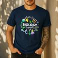 Biology Squad Science Teacher Student Biologist Men's Casual T-Shirt Navy