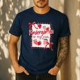 Bow Strawberry Kindergarten Is My Jam Teacher Kinder Team Men's Casual T-Shirt Navy Bow Strawberry Kindergarten Is My Jam Teacher Kinder Team Men's Casual T-Shirt Navy