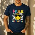 Bruh It's Fri-Yay Friday Weekend Smile Face Teacher Student Men's Casual T-Shirt Navy Bruh It's Fri-Yay Friday Weekend Smile Face Teacher Student Men's Casual T-Shirt Navy