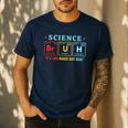Bruh Science Like Magic But Real Teachers Students Scientist Men's Casual T-Shirt Navy