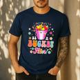 Be A Bucket Filler Teacher Teaching Groovy Back To School For Men Women Men's Casual T-Shirt Navy