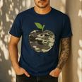Camo Apple Camouflage Clothing School Student Camo Teacher Men Women Kids Men's Casual T-Shirt Navy Camo Apple Camouflage Clothing School Student Camo Teacher Men Women Kids Men's Casual T-Shirt Navy